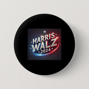 Harris WAlzheimer 2024 Presidential Election Presi 6 Cm Round Badge