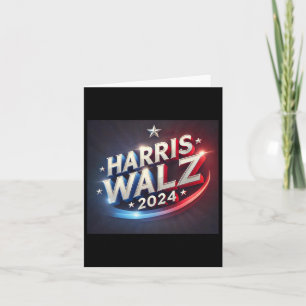 Harris WAlzheimer 2024 Presidential Election Presi Card