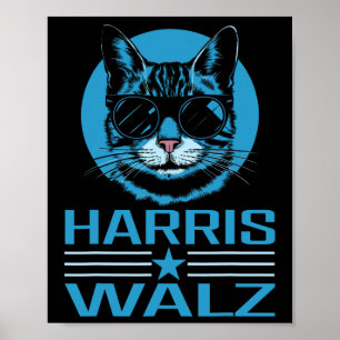 Harris WAlzheimer Harris Waltz 2024 Democratic Vp  Poster