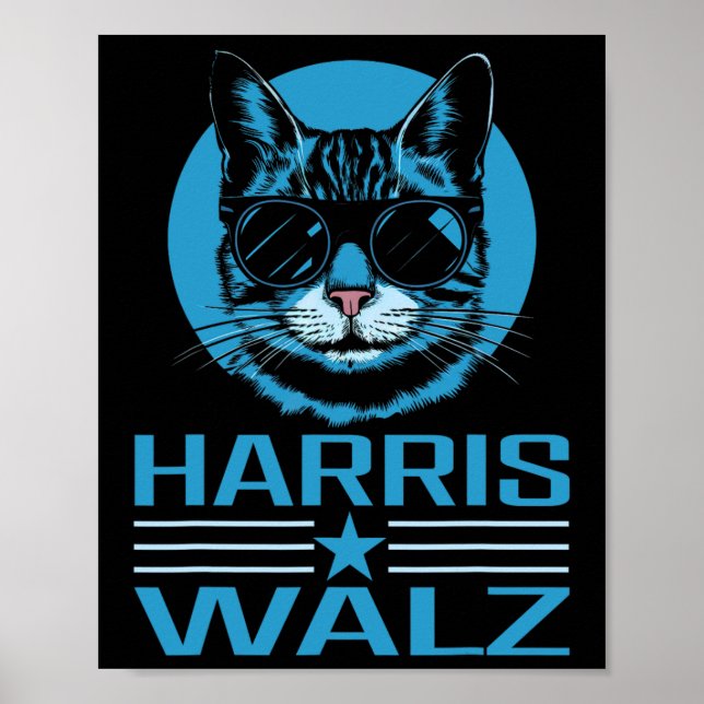 Harris WAlzheimer Harris Waltz 2024 Democratic Vp  Poster (Front)