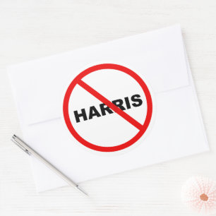 Harris Warning Do Not Go There! Classic Round Sticker