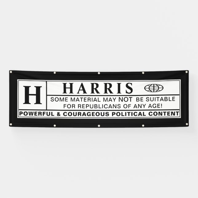 harris warning label banner (Horizontal)