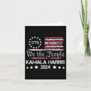 Harris We The People I’m With Her Usa Flag 1 Card