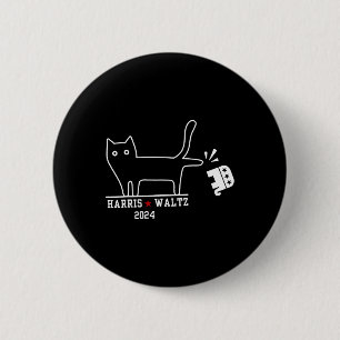 Harris Wheimer 2024 Funny Cat Election Kamala Harr 6 Cm Round Badge