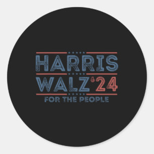 Harris Wheimer 2024 Funny Cat Election Kamala Harr Classic Round Sticker