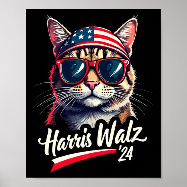 Harris Wheimer 2024 Kamala Cat Lady Harris 2024 Pr Poster (Front)