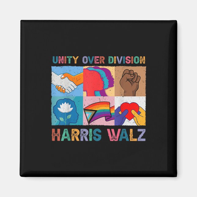 Harris Wheimer 2024 Unity Over Division Kamala Har Magnet (Front)