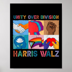 Harris Wheimer 2024 Unity Over Division Kamala Har Poster
