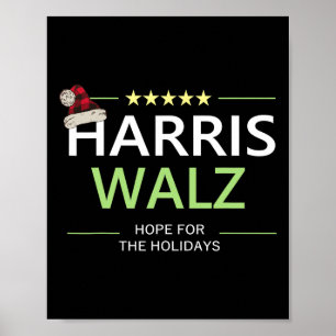 Harris Wheimer Christmas Hope For The Holidays Dem Poster