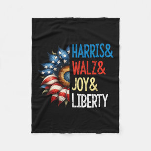 Harris Wheimer Joy Liberty - Harris Waltz 2024 Ret Fleece Blanket