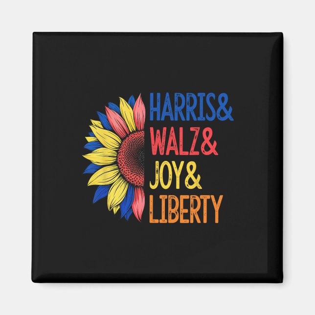 Harris Wheimer Joy Liberty - Harris Waltz 2024 Ret Magnet (Front)