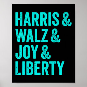 Harris Wheimer Joy Liberty - Harris Waltz 2024 Ret Poster