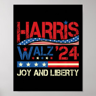 Harris Wheimer Joy Liberty - Harris Waltz 2024 Ret Poster