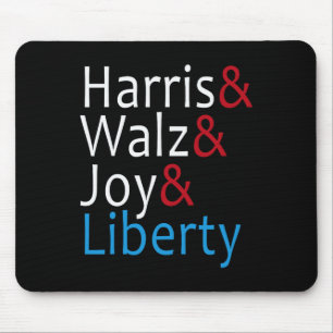 Harris Wheimer Joy Liberty Vote Kamala Harris Pres Mouse Pad