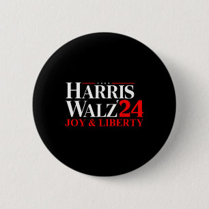 Harris Wheimer Waltz 2024 Harris W Joy Liberty 1 6 Cm Round Badge