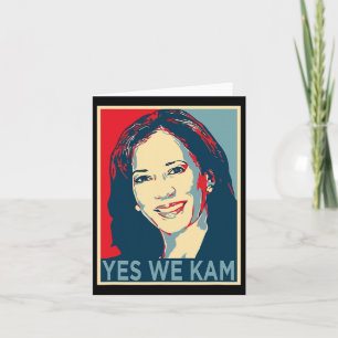 Harris Yes We Kam 2024 Election Political Campaign Card