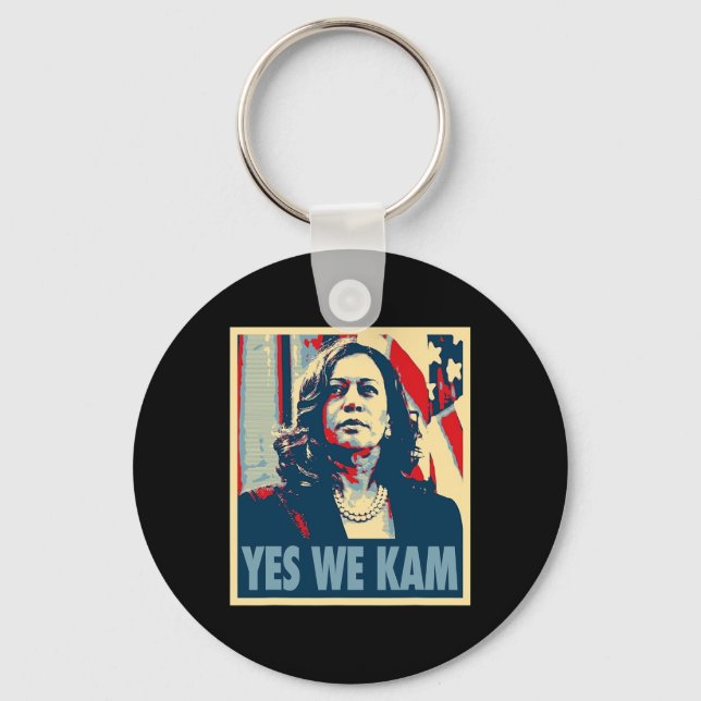 Harris - Yes We Kam  Key Ring (Front)