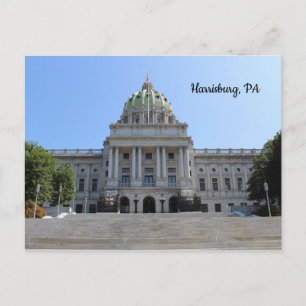 Harrisburg PA Postcard Travel Keepsake Capitol