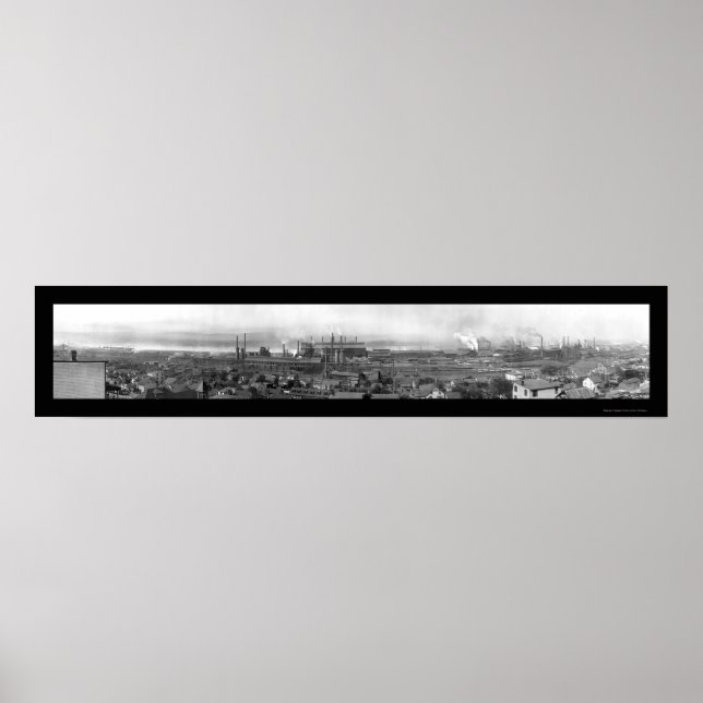 Harrisburg PA Steel Company Photo 1909 Poster (Front)