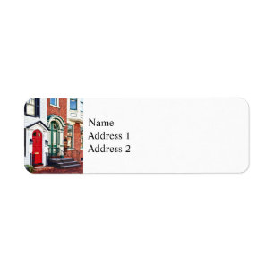 Harrisburg PA - Two Doors Return Address Label