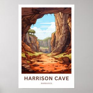 Harrison Cave Barbados Travel Print
