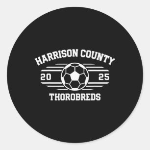 Harrison County Thorobreds Soccer Byll 2025 Classic Round Sticker