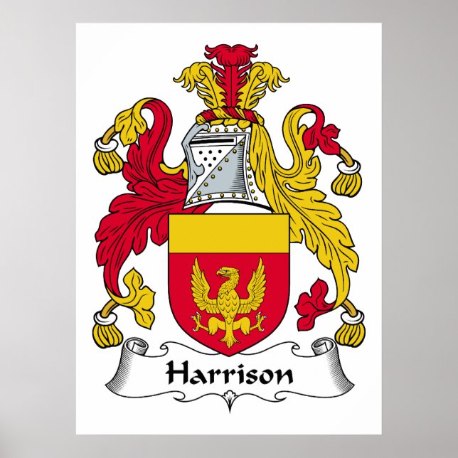 Harrison Family Crest Poster (Front)