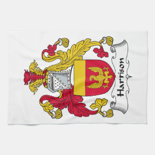 Harrison Family Crest Tea Towel