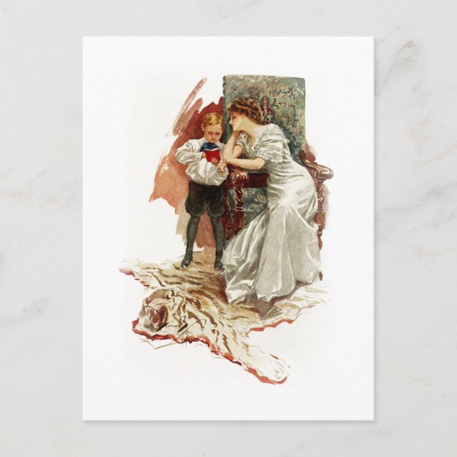 Harrison Fisher Hearts Desire This is My Age Book Postcard (Front)