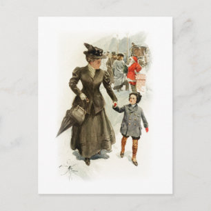 Harrison Fisher Heart's Desire Xmas Santa Claus Holiday Postcard