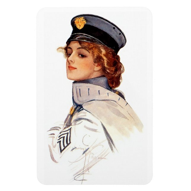 Harrison Fisher: Maid at Arms Magnet (Vertical)