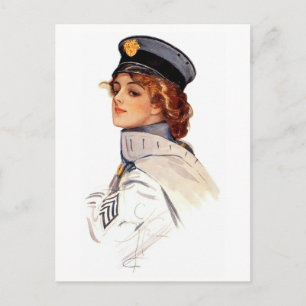 Harrison Fisher: Maid at Arms Postcard