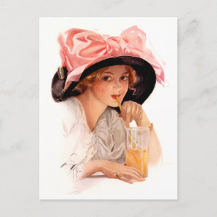 Harrison Fisher: Refreshment Postcard