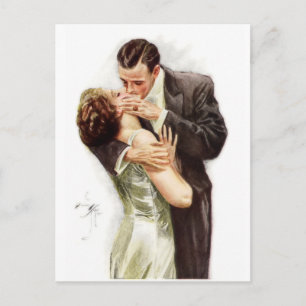 Harrison Fisher: The Kiss Postcard