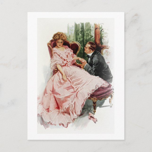 Harrison Fisher When a Man Marries Making Amends Postcard (Front)