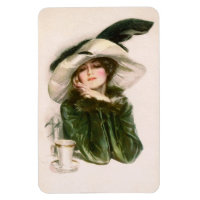 Harrison Fisher's "Contentment" Magnet