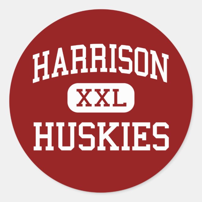 Harrison - Huskies - High - Harrison New York Classic Round Sticker (Front)