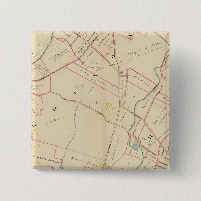 Harrison, Rye, New York 15 Cm Square Badge (Front)