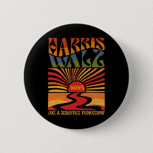 Harriswaltz 2024 For A Brighter Tomorrow Boho Aest 6 Cm Round Badge