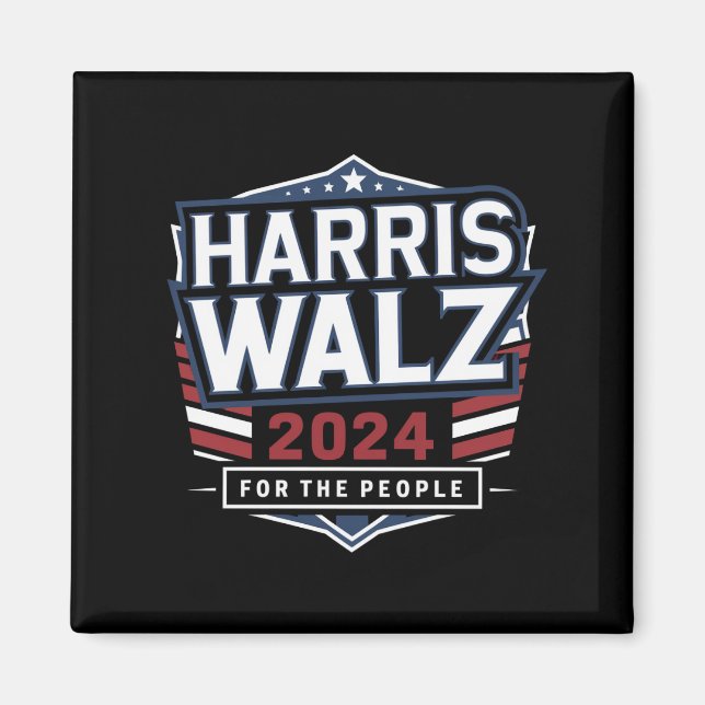 HarrisWaltz 2024 Shirt KamalaHarris TimWaltz 2024 Magnet (Front)