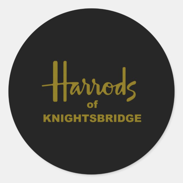 Harrods Knightsbridge London Tourist Novelty Classic Round Sticker (Front)