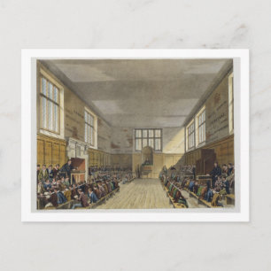 Harrow School Room from 'History of Harrow School' Postcard