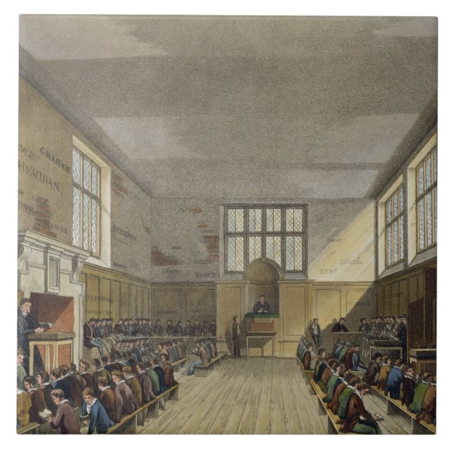Harrow School Room from 'History of Harrow School' Tile (Front)
