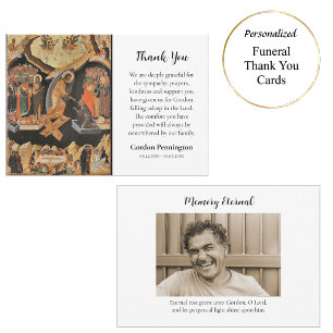 Harrowing of Hades Orthodox Christian Memorial Thank You Card