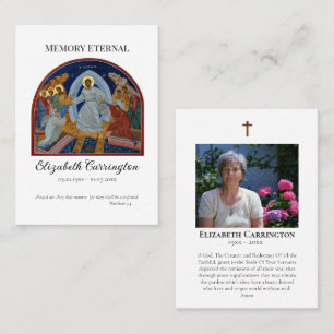 Harrowing of Hades Orthodox Funeral Prayer Card