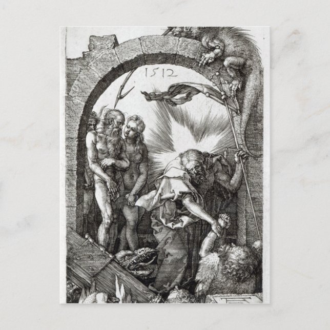 Harrowing of Hell or Christ's descent into Postcard (Front)
