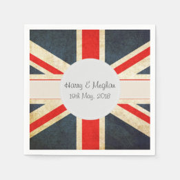 Harry and Meghan Royal Wedding Paper Napins Napkin