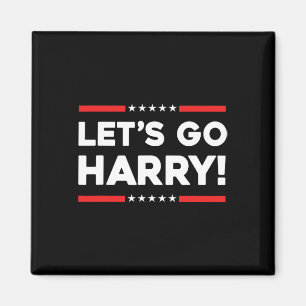 Harry B Funny Kamala Harris Tim W 2024 Let's Go Ha Magnet
