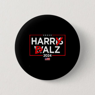 Harry Bheimer Harris 24 Kamala Harris For Presiden 6 Cm Round Badge