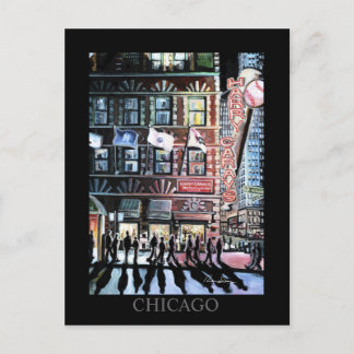 Harry Caray Chicago Art Randsom Art Postcard